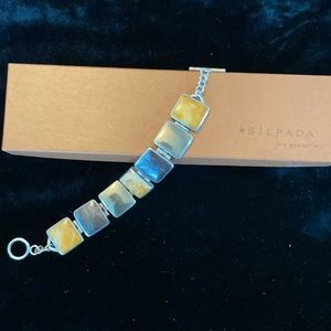 Silpada Sterling Silver Multi Stone Bracelet